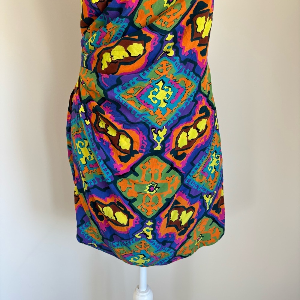 Rodebjer Rihad Silk Colorful Strapless Mini Dress M - Picture 5 of 13